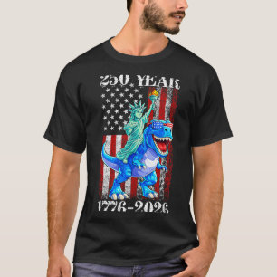250 Jahre 250. Jubiläum USA Dino 4. Juli T-Shirt