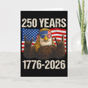 250 Jahre Adler Amerikanische Flagge 1776-2026 4.  Karte