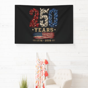 250 Jahre American Eagle Flag Patriotic Banner