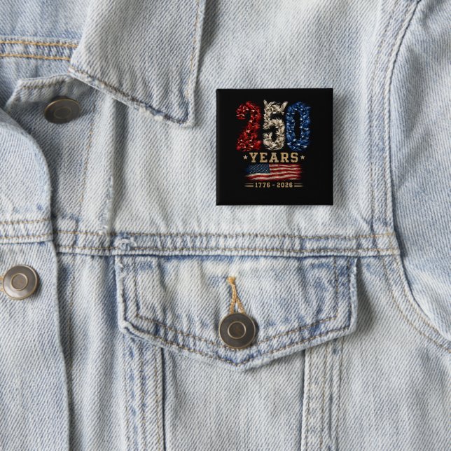 250 Jahre American Eagle Flag Patriotic  Button (Beispiel)