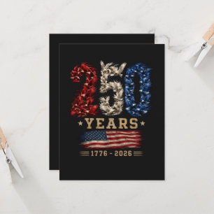 250 Jahre American Eagle Flag Patriotic  Einladung