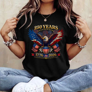 250 Jahre Amerika 1776 2026 250. 4. Juli  T-Shirt