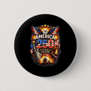 250 Jahre Amerika 1776 2026 250. Geburtstag der US Button