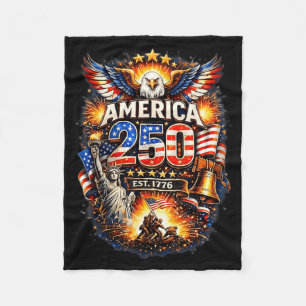 250 Jahre Amerika 1776 2026 250. Geburtstag der US Fleecedecke