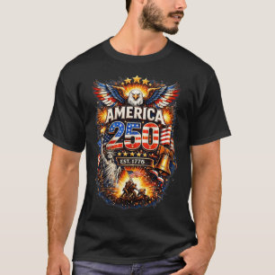 250 Jahre Amerika 1776 2026 250. Geburtstag der US T-Shirt