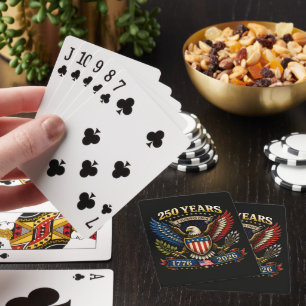 250 Jahre Amerika 1776 2026 250. Jubiläum Spielkarten