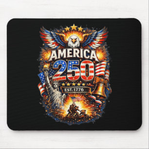 250 Jahre Amerika 1776 2026 250. Usa Geburtstag 4t Mousepad