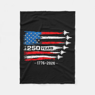 250 Jahre Amerika 1776 2026 250. USA Geburtstag Fleecedecke