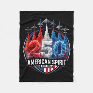 250 Jahre Amerika 1776 2026 250. USA Geburtstag Fleecedecke