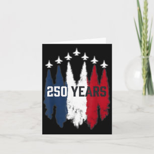 250 Jahre Amerika 1776-2026 250. USA Geburtstag Karte