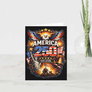 250 Jahre Amerika 1776 2026 250. USA Geburtstag Karte
