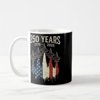 250 Jahre Amerika 1776 2026 250. USA Patriotisch 4 Kaffeetasse