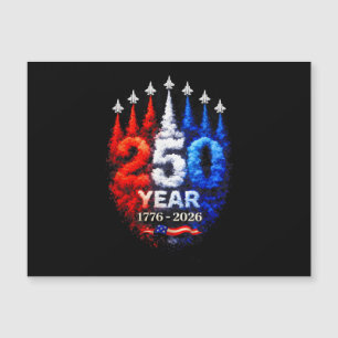 250 Jahre Amerika 1776 2026 250. USA Patriotisch 4 Magnetkarte