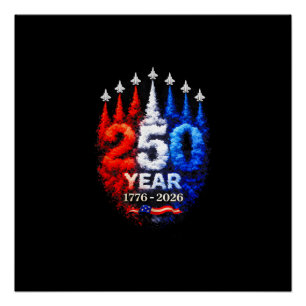 250 Jahre Amerika 1776 2026 250. USA Patriotisch 4 Poster