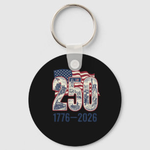 250 Jahre Amerika 1776 2026 250. Usa Patriotisch 4 Schlüsselanhänger