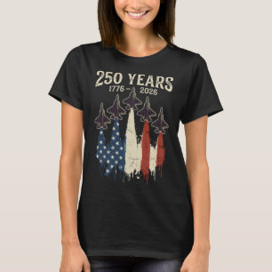 250 Jahre Amerika 1776 2026 250. USA Patriotisch 4 T-Shirt