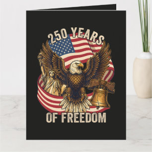 250 Jahre Amerika 1776-2026 Dankeskarte