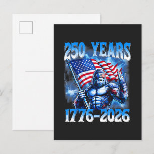 250 Jahre Amerika 1776 2026 Einladungspostkarte