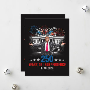 250 Jahre Amerika 1776 2026 Feiertagskarte