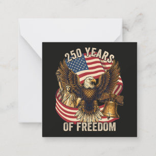 250 Jahre Amerika 1776-2026 Mitteilungskarte