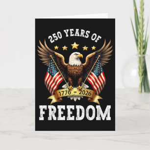 250 Jahre Amerika 1776 2026 Patriotisch 250. Gebur Karte