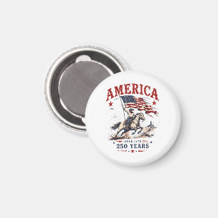 250 Jahre Amerika 1776 2026 Patriotischer Cowboy  Magnet