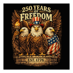 250 Jahre Amerika 1776-2026 Poster