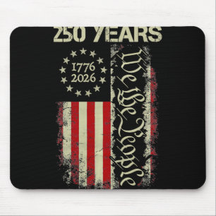 250 Jahre Amerika 1776 2026 We The People Flag USA Mousepad