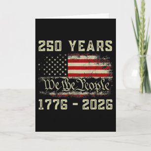 250 Jahre Amerika 1776-2026 We The People Usa-Flag Karte