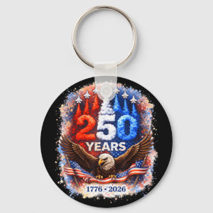 250 Jahre Amerika 2026 4. Juli Patriotischer Adler Schlüsselanhänger