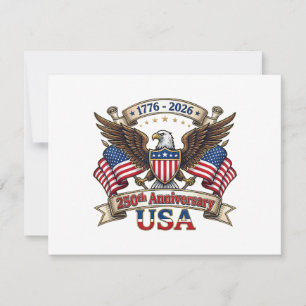 250 Jahre Amerika 250. 4. Juli Jubiläum 1 Einladung