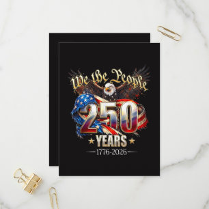 250 Jahre Amerika 250. Jubiläum 4. Juli Einladungspostkarte