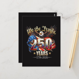 250 Jahre Amerika 250. Jubiläum 4. Juli Postkarte