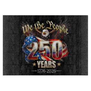250 Jahre Amerika 250. Jubiläum 4. Juli Schneidebrett