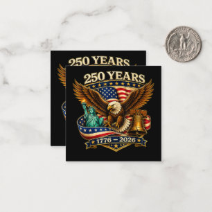 250 Jahre Amerika 250. Jubiläum USA Mitteilungskarte