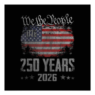 250 Jahre Amerika 250. Jubiläum USA Patriotisch Poster