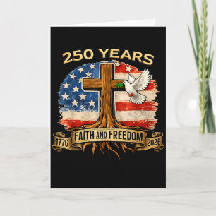 250 Jahre Amerika 250. Jubiläum USA US-Flagge 4 Karte