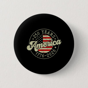 250 Jahre Amerika-Flagge 250. Jubiläum USA 4. Button