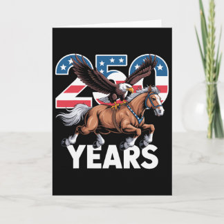 250 Jahre Amerika Halb-quinquennales Adlerreiten Karte