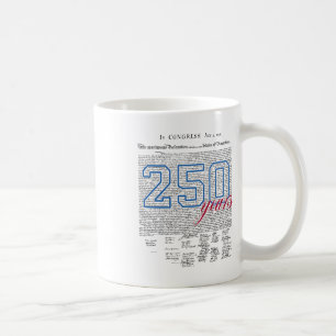 250 Jahre Amerika Jahrestag 250. Unabhängigkeit D Kaffeetasse