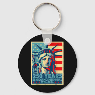 250 Jahre Amerika Jahrestag 4. Juli unabhängig Schlüsselanhänger