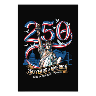 250 Jahre Amerika-Jubiläum 1776 2026 Fotodruck