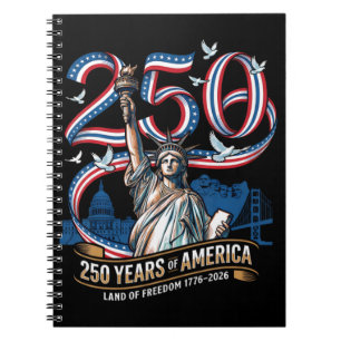250 Jahre Amerika-Jubiläum 1776 2026 Notizblock