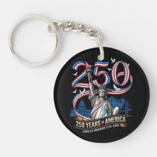 250 Jahre Amerika-Jubiläum 1776 2026 Schlüsselanhänger