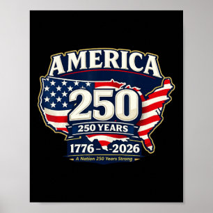 250 Jahre Amerika-Jubiläum 250. Jubiläum Fr Poster