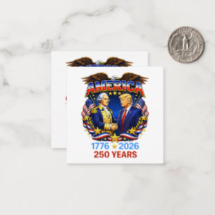 250 Jahre Amerika Jubiläum 250. Mitteilungskarte
