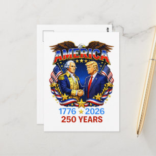 250 Jahre Amerika-Jubiläum 250. Postkarte