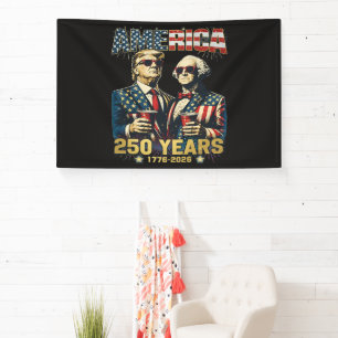 250 Jahre Amerika-Jubiläum 250. Trump Banner
