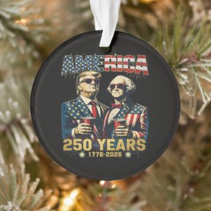 250 Jahre Amerika-Jubiläum 250. Trump Ornament