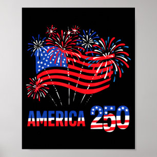 250 Jahre Amerika Jubiläum 250. Unabhängigkeit25 Poster